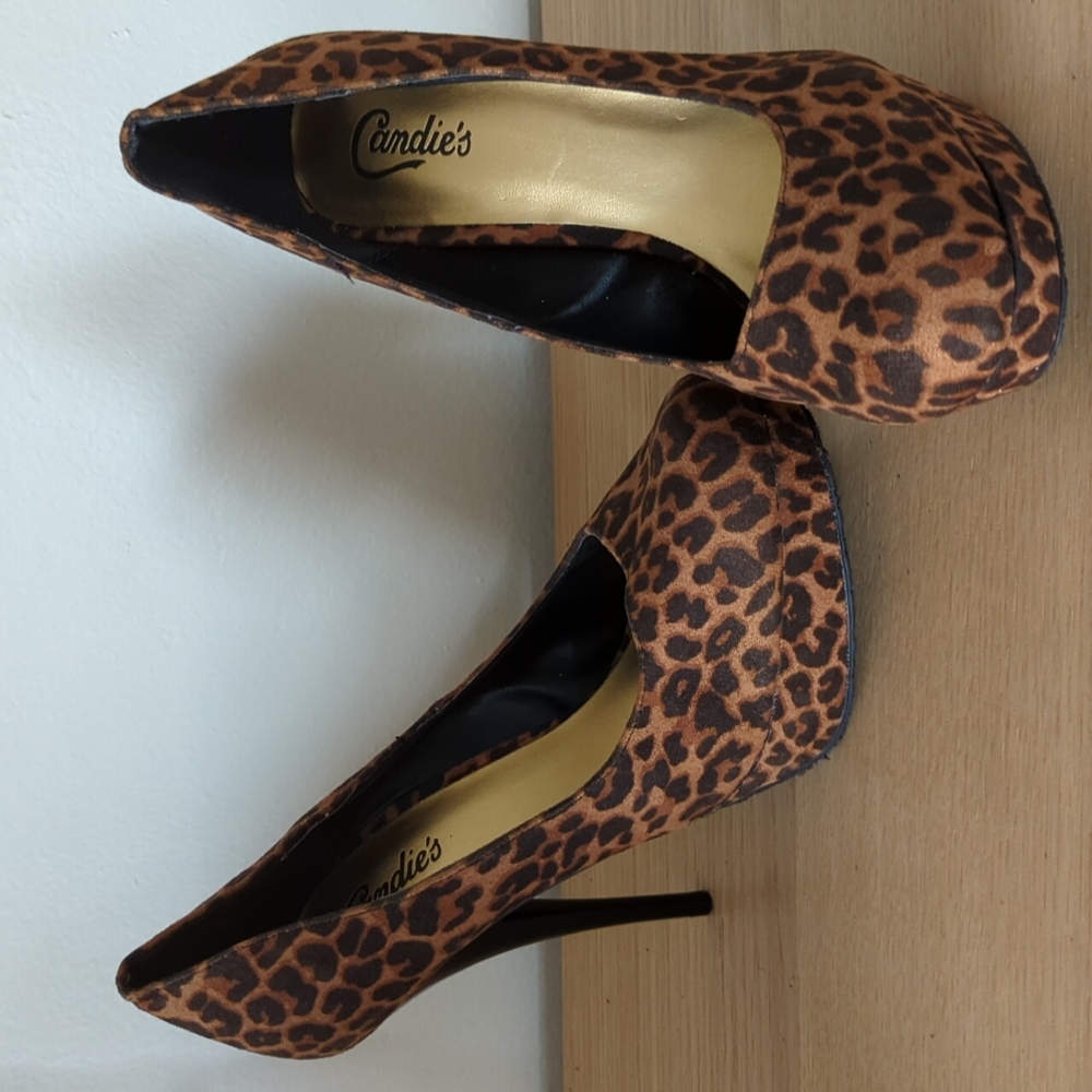 Candie's Leopard animal print heels